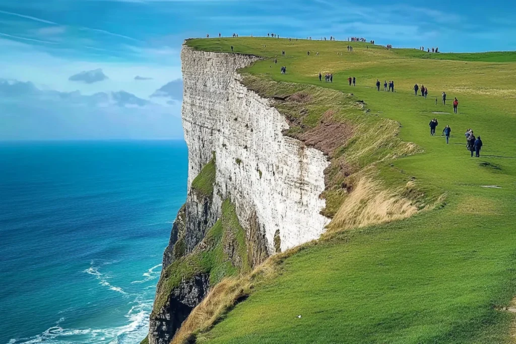 The Seven Sisters Cliffs in England